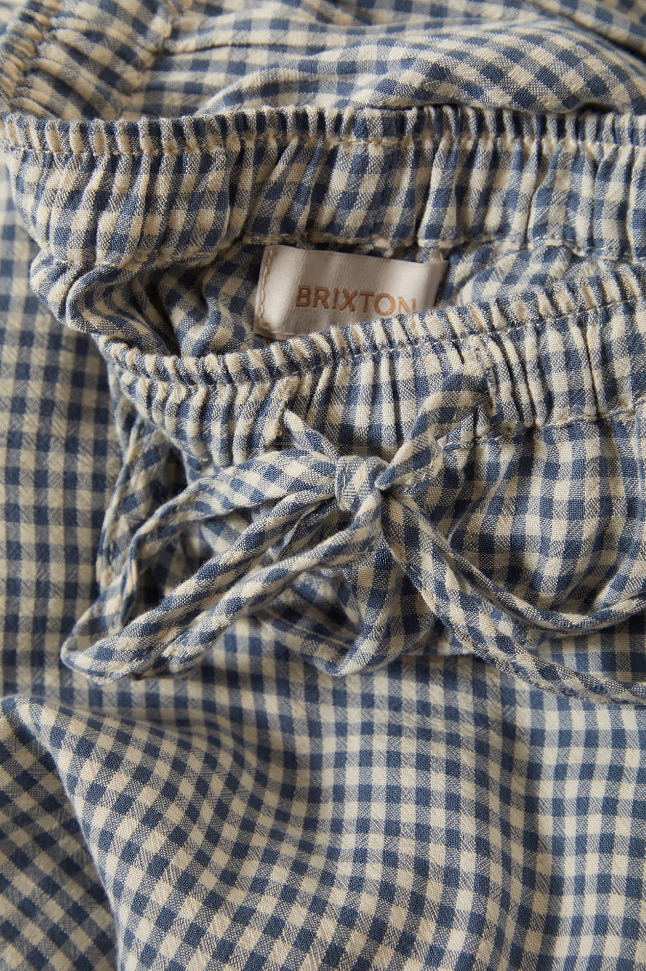 Hudson Lounge Pant - Azure Blue Gingham - Image 10