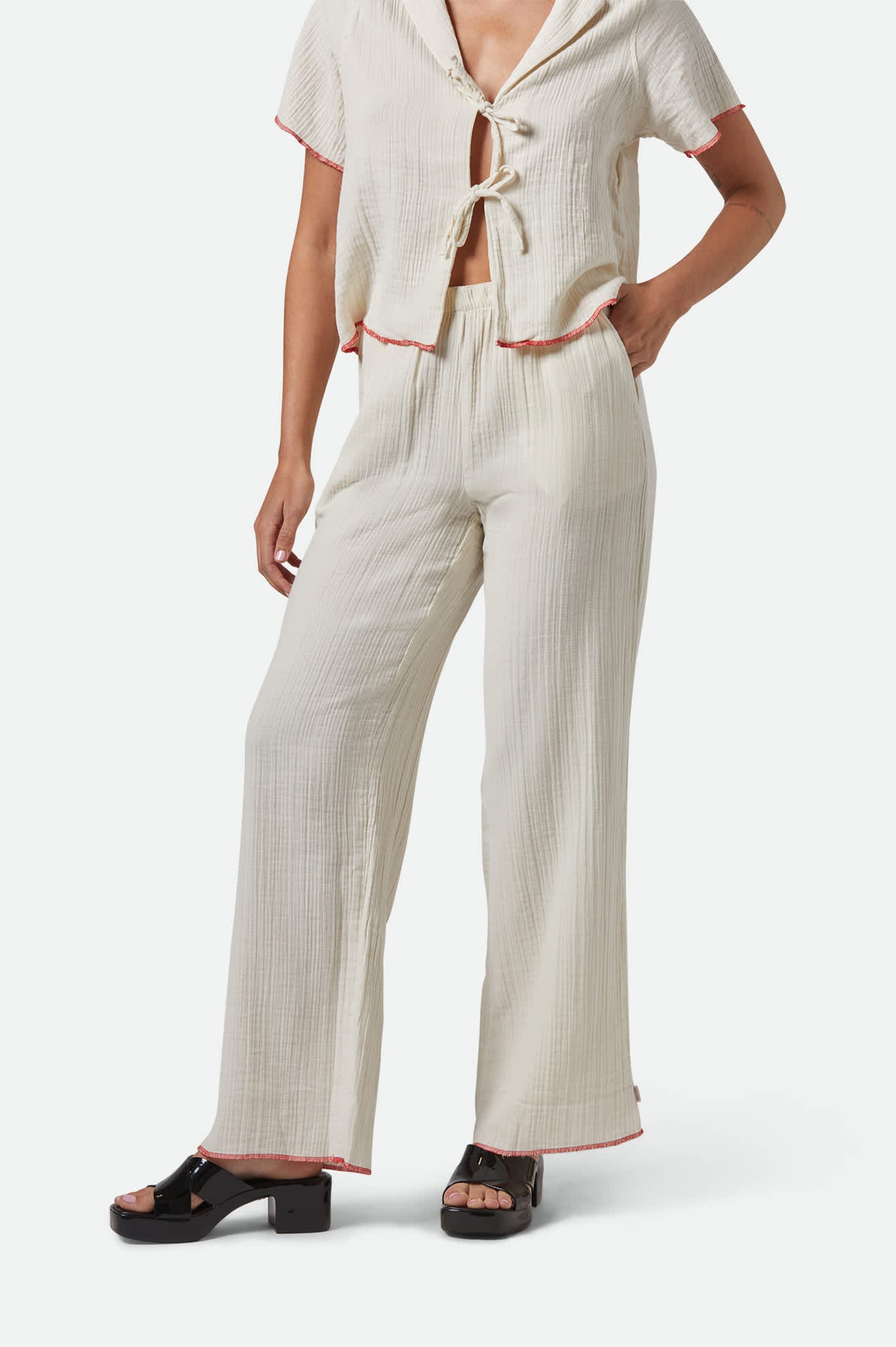 Wandering Hudson Lounge Pant - Off White - Image 7